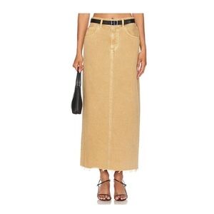 Citizens of Humanity Tan Denim Maxi Skirt